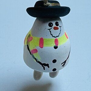 Ceramic Snowman Dangle Legs Hanging Christmas Tree Ornament